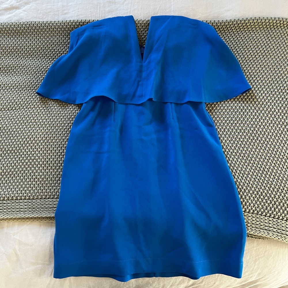 BCBG Kate Blue Strapless Dress